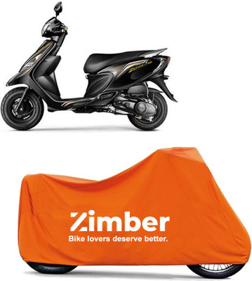 APNEK Two Wheeler Cover for TVS(Zest, Orange)