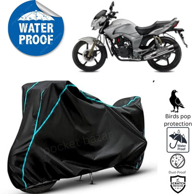 pocket bazar Waterproof Two Wheeler Cover for Hero(Hunk, Black)