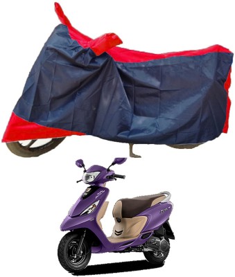 MMSSTAR Waterproof Two Wheeler Cover for TVS(Scooty Zest 110, Red, Blue)