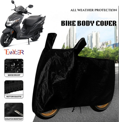 TENNYCER Waterproof Two Wheeler Cover for Honda(Dio, Black)