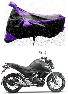 Genipap Two Wheeler Cover for Yamaha(FZ-S Fi Version 3.0, Purple, Black)