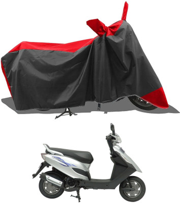 KEDIT Two Wheeler Cover for Bajaj(Red, Black)