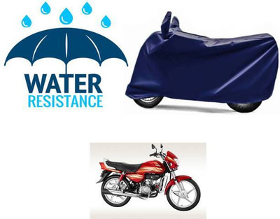 RAAMKM Two Wheeler Cover for Hero(HF Deluxe i3s, Blue)