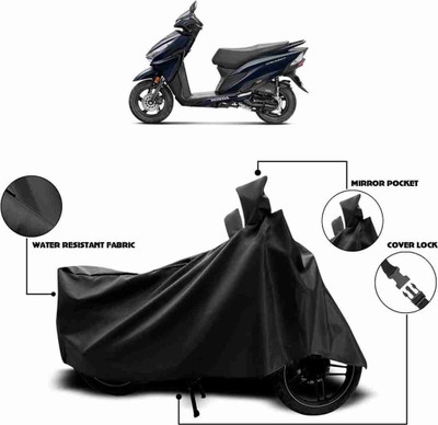 DeepShakshi AUTOMOTIVE Waterproof Two Wheeler Cover for TVS(NTORQ, Black)