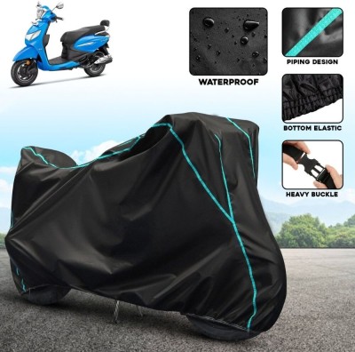 xodi Two Wheeler Cover for Hero(Pleasure, Black, Blue)