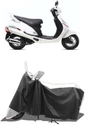 RAAMKM Two Wheeler Cover for Hero, Honda, Bajaj, TVS, Yamaha(Pulsar 200NS FI BS6, White, Black)