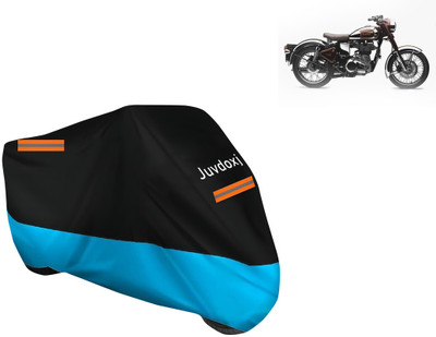 Juvdoxj Waterproof Two Wheeler Cover for Royal Enfield(Machismo 500, Blue)