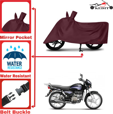 KEDIT Two Wheeler Cover for Hero(Splendor PRO, Maroon)