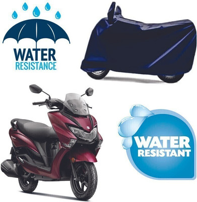 DeepShakshi AUTOMOTIVE Waterproof Two Wheeler Cover for Suzuki(Burgman Street, Blue)