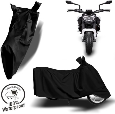 ROYAL AUTO MART Waterproof Two Wheeler Cover for KTM(250 Duke, Black)