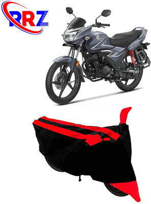 AutoGalaxy Waterproof Two Wheeler Cover for Honda(CB Shine, Black, Red)