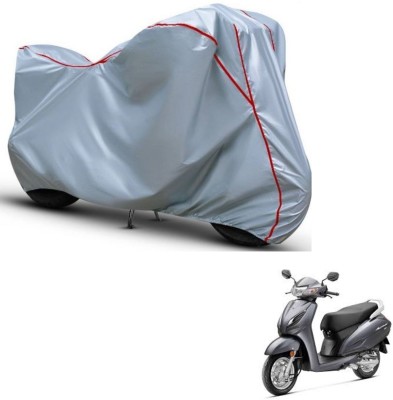 Car Life Waterproof Two Wheeler Cover for Honda(Activa 5G, Silver, Red)