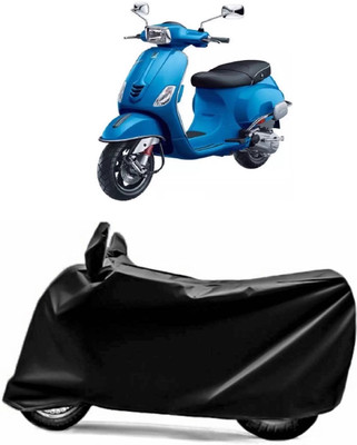 V VINTON Two Wheeler Cover for Piaggio(Vespa SXL, Black)