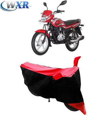 WXR Waterproof Two Wheeler Cover for Bajaj(Platina 125, Black, Red)