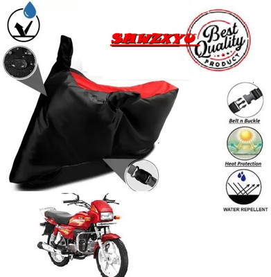 smwzxyu Waterproof Two Wheeler Cover for Hero(Splendor, Red, Black)