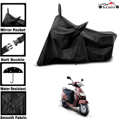 KEDIT Two Wheeler Cover for Mahindra(Rodeo, Black)