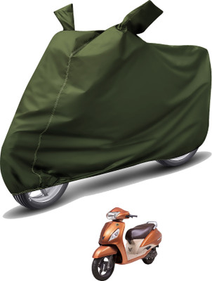 Caronix Waterproof Two Wheeler Cover for TVS(Jupiter, Green)