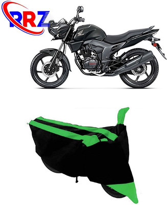 RRZ Waterproof Two Wheeler Cover for Honda(CB Trigger, Black, Green)