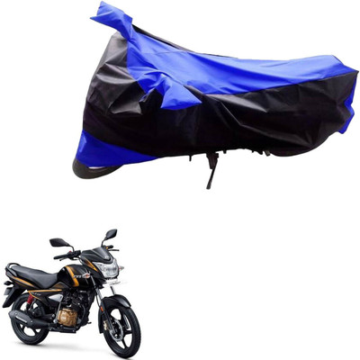 MWBB Waterproof Two Wheeler Cover for TVS(Victor New, Black, Blue)
