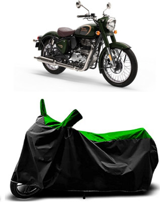 VESMEI Two Wheeler Cover for Royal Enfield(350, Green)