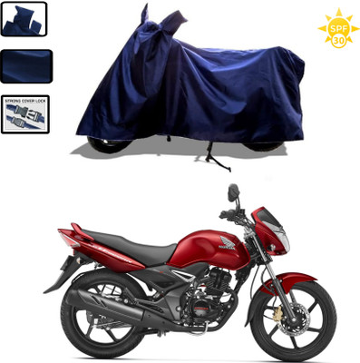 WMIZEXA Waterproof Two Wheeler Cover for Honda(Unicorn, Blue)