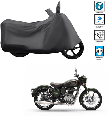 CODOKI Waterproof Two Wheeler Cover for Royal Enfield(Standard 350, Grey)