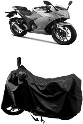 MMSSTAR Waterproof Two Wheeler Cover for Suzuki(Gixxer 250, Black)