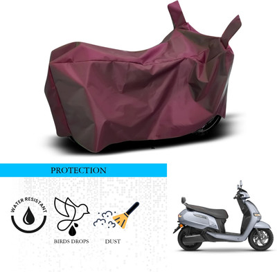 SnehaSales Waterproof Two Wheeler Cover for TVS(iQube Electric, Maroon)