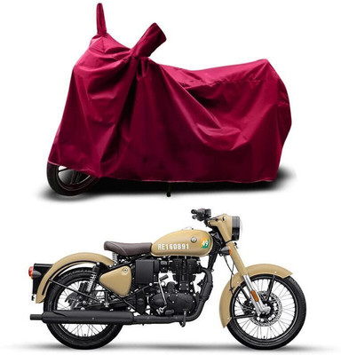 DeepShakshi AUTOMOTIVE Two Wheeler Cover for Royal Enfield(Classic 350, Maroon)