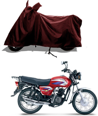 GROFATIK Two Wheeler Cover for TVS(Max 4R, Maroon)