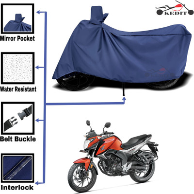 KEDIT Two Wheeler Cover for Honda(X-Blade, Blue)