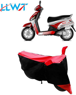 KPIND Waterproof Two Wheeler Cover for Mahindra(Gusto 125, Black, Red)