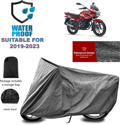 PAGORA Waterproof Two Wheeler Cover for Bajaj(Discover 150 f, Grey)