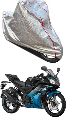 PAGORA Waterproof Two Wheeler Cover for Yamaha(YZF R15 Ver 2.0, Silver)