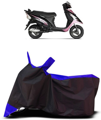 VESMEI Two Wheeler Cover for TVS(Scooty Streak, Blue)
