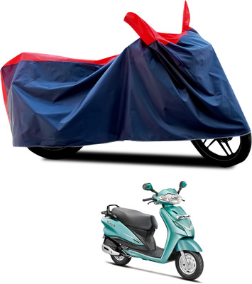 CODOKI Waterproof Two Wheeler Cover for Hero(Duet, Black, Red)