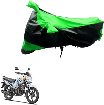 MMSSTAR Waterproof Two Wheeler Cover for Suzuki(Hayate, Black, Blue)