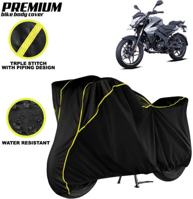 kerwa Waterproof Two Wheeler Cover for Bajaj(Pulsar NS 160, Black, Yellow)