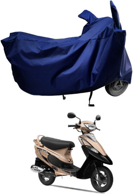 Amexride Two Wheeler Cover for TVS(Scooty Pep+, Blue)