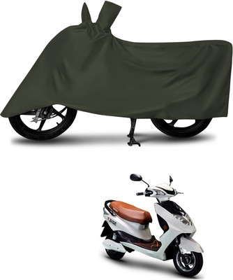 aosis Waterproof Two Wheeler Cover for Okinawa(Raise, Green)