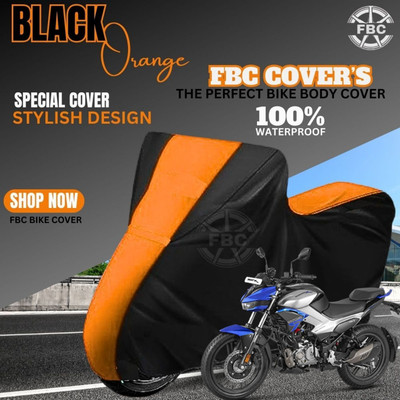 OliverX Waterproof Two Wheeler Cover for Hero(Xtreme, Black, Orange)