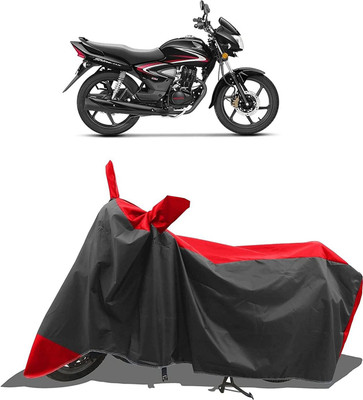 KEDIT Two Wheeler Cover for Honda(CB Shine, Red, Black)