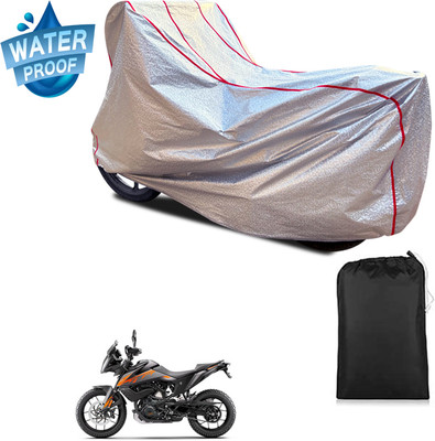 PAGORA Waterproof Two Wheeler Cover for KTM(390 Adventure BS6, Silver)