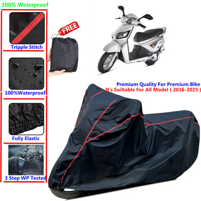 SThanaveX Waterproof Two Wheeler Cover for Mahindra(Gusto, Black)