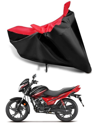 KEDIT Two Wheeler Cover for Hero(New Glamour BS6, Red, Black)