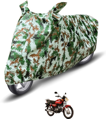 Auto Hub Waterproof Two Wheeler Cover for Hero(CD Dawn, Green)