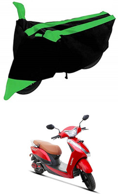 MMSSTAR Waterproof Two Wheeler Cover for Ampere(Magnus Pro, Green, Black)
