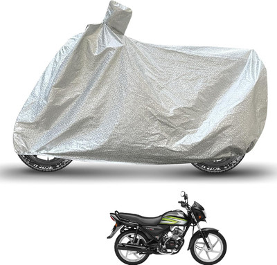 Caronix Waterproof Two Wheeler Cover for Honda(CD 110 Dream, Silver)