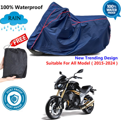 AUTOCAD Waterproof Two Wheeler Cover for Mahindra(Mojo, Blue, Red)