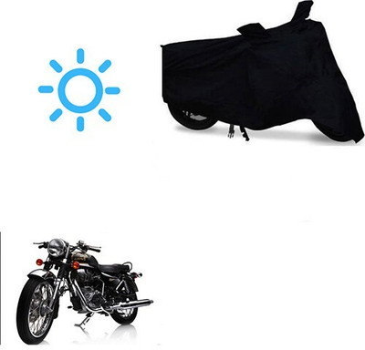 MMSSTAR Waterproof Two Wheeler Cover for Royal Enfield(Electra Delux, Black)